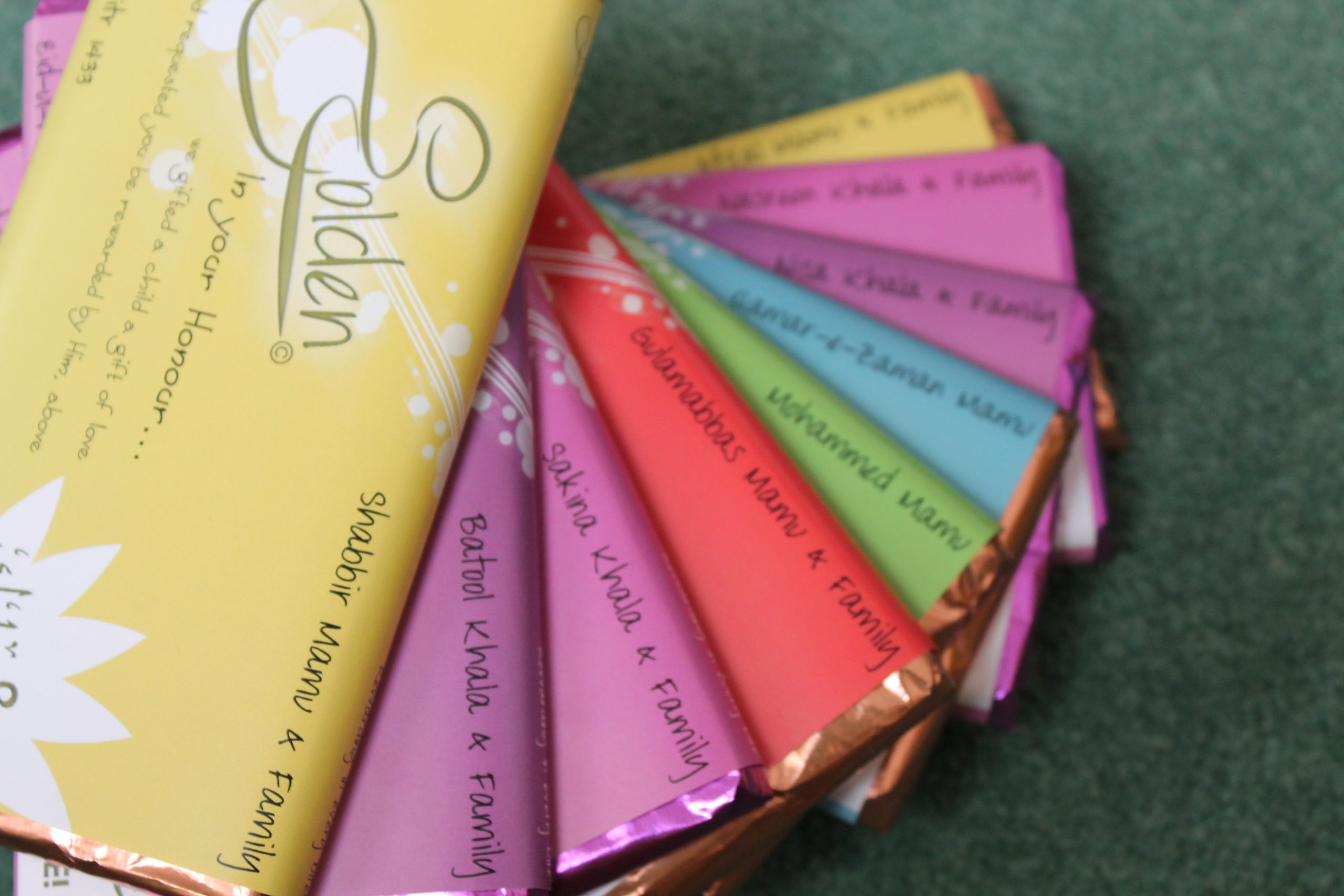 Personalized Chocolate Wrappers