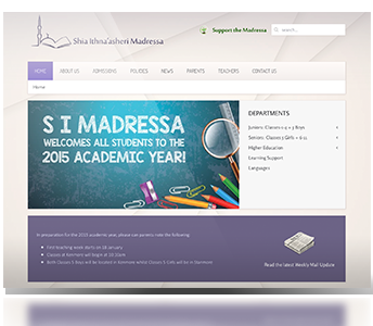 S I Madressa – Logo & Web